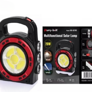 Hurry – Bolt Multifunctional Solar Outdoor Emergency Light 20 Watt (HB6678C)