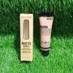Miss Rose Matte Wear Liquid Foundation Beige 2 (37Ml )