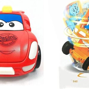 Cartoon Mini Racing Transforming Car To Robot And Robot To Car Toy For Kids | Bright Color, Friction Powered Push And Go Toys For Boys And Girls | Sturdy And Durable Pull Back Cars (Random Colors)