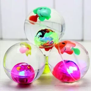 (pack of 6)Glowing Ball Toy - Super Led Water Ball Size 65mm - Glowing Elastic Ball Kids Toy Gift