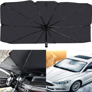 Foldable Car Windshield Umbrellas, Car Windshield Sun Shade Umbrella for Front Windows, Suitable for Windshields of Various Car Models (Large)