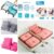 6pcs set travel storage bag portable luggage | (Random color).