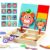 2in1 Crazy Face Clown Magnetic Drawing Board | Magnetic Facial Features Magnetic Jigsaw Puzzle Changing Wooden Children’s Toys Learning Toy for Children