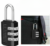 3 Digit Combination Padlock for locker Luggage suitcase Travel bag (Random color)